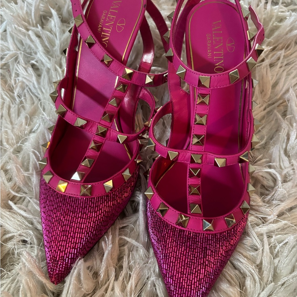 Valentino Pink Studded Women's Shoes